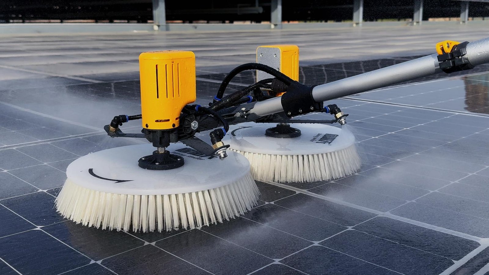 High Quality automatic Solar Panel Cleaning Machine | Dual Head
