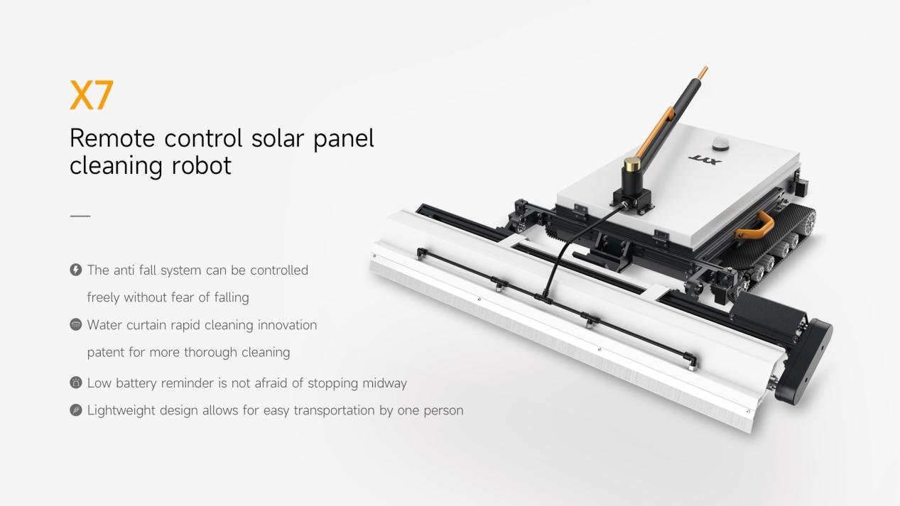 XYT X7 remote control photovoltaic cleaning robot is a global best seller